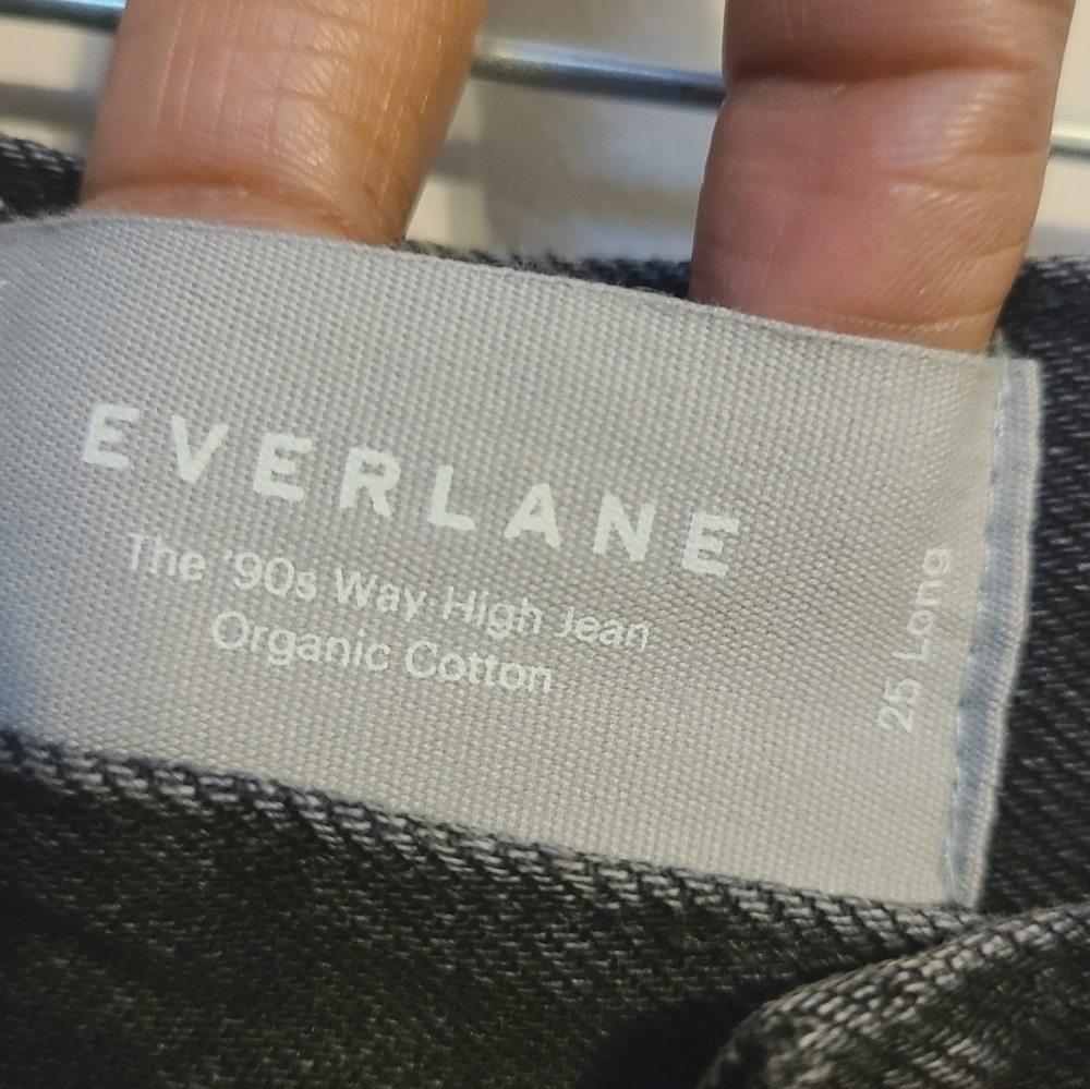 Everlane | Women's Black The 90s Way High Jeans (Size 25 Long) - Picture 3 of 16